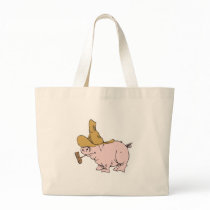 funny hillbilly pig bag