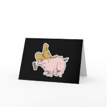 funny hillbilly pig card