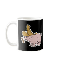 funny hillbilly pig mug