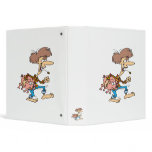 funny hillbilly redneck with pig cartoon binders