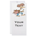 funny hillbilly redneck with pig cartoon customized rack card