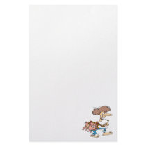 funny hillbilly redneck with pig cartoon custom stationery