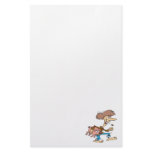 funny hillbilly redneck with pig cartoon custom stationery