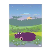 Funny Hippo postcards