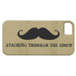 Funny hipster mustache holiday xmas mustaches iPhone 5 covers