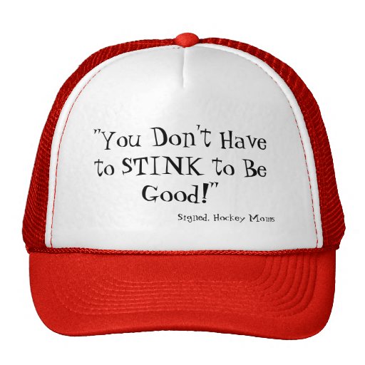 Funny Hockey Cap; Signed, "Hockey Moms" Trucker Hat Zazzle