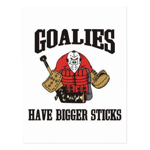 Funny Hockey Goalie Postcard Zazzle