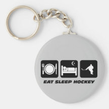 Funny hockey keychain