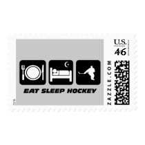 Funny hockey stamp