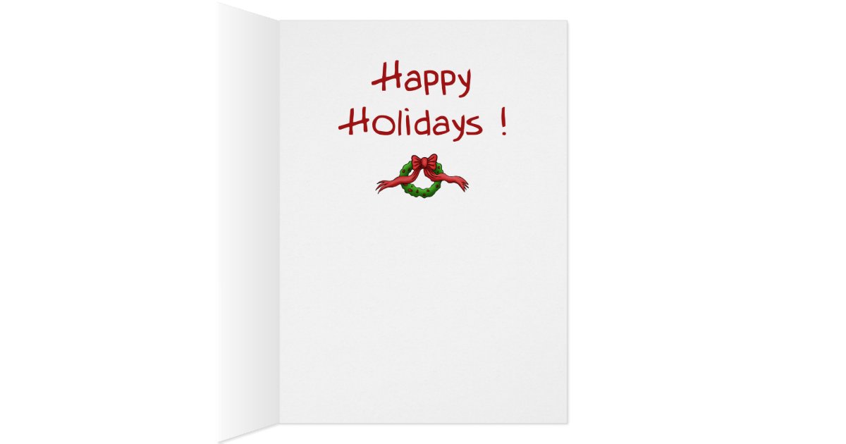 Funny Holiday Cards: Working Christmas Eve Card | Zazzle