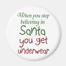 Funny Holiday quotes Santa humor magnets gifts