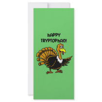 Funny holiday turkey rack cards