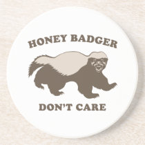 Funny Honey Badger Drink Coaster