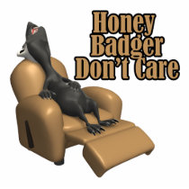 funny honey badger dont care spoof photo sculptures