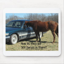 Funny Horse "300 Horse" Mouse Pads