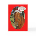 Funny Horse Christmas Card by fairygirlbooks Funny Horse Christmas Card