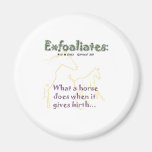 Funny Horse:  Exfoaliate Fridge Magnet