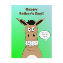 Funny Horse Face Father's Day postcards
