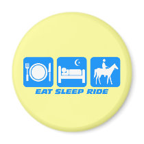 Funny horse fridge magnet