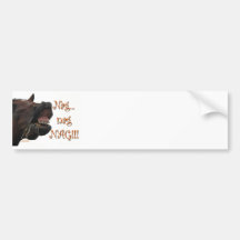 Funny Horse: Nag, nag, nag Bumper Stickers