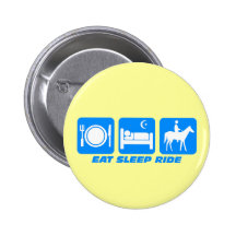 Funny horse pinback buttons