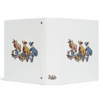 funny horse racing cartoon vinyl binders