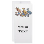funny horse racing cartoon full color rack card