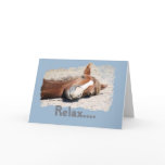 Funny Horse: Relax Card