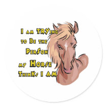 Funny Horse stickers by WesternRodeo Funny Horse stickers