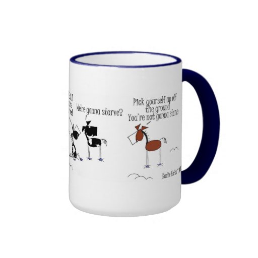 Funny Horse Throwing a Fit Cartoon Mug Zazzle