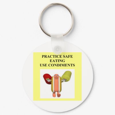 funny hot dog food joke keychains by jimbuf