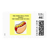 funny hot dog joke postage