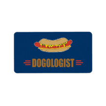 Funny Hot Dog Personalized Address Labels