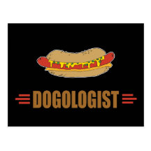 Funny Hot Dog Post Card