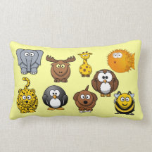 Funny House of Many Animals Cute Cartoon Variety Pillows