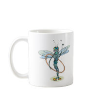 funny hula hoop dragonfly mug