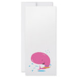 funny hula pink whale rack cards