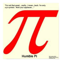 Funny Humble Pi R Square Poster