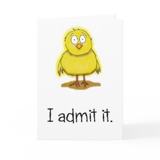 Funny Humor Happy Valentine's Day Chick Card card