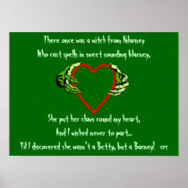 Funny Humor Transgender Claddagh Limerick Poster