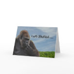 Funny Humorous Ape Gorilla Getting Old Cards