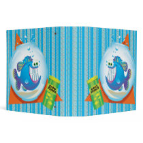 funny hungry fishy notebook binders