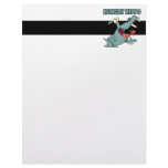 funny hungry hippo cartoon letterhead