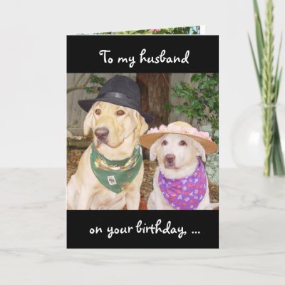 Funny, customizable birthday card for husband or signif
