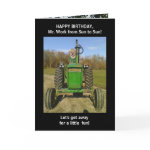 Funny Husband/Farmer Birthday Greeting Cards