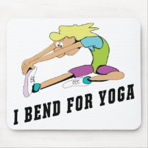 Funny I Bend For Yoga Women Gift Mouse Pads