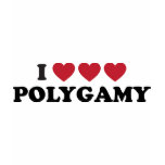 Funny I Heart Polygamy t-shirts