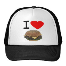 Funny I Love Cheeseburgers Hat
