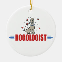 Funny I Love Dogs Christmas Tree Ornaments