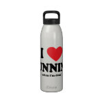 funny i love running water bottle